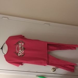 You can wear it as a pj set or as an outfit!!!!